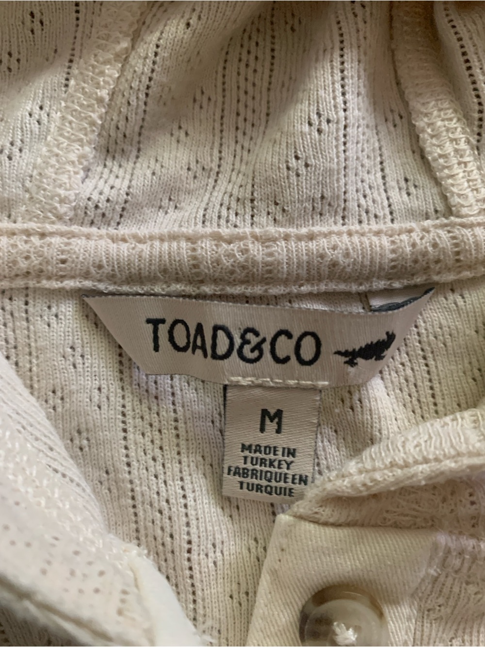 NWOT Toad & Co Women's M Foothill Pointelle Hoodie Pullover Beach Travel Surf - Picture 2 of 11